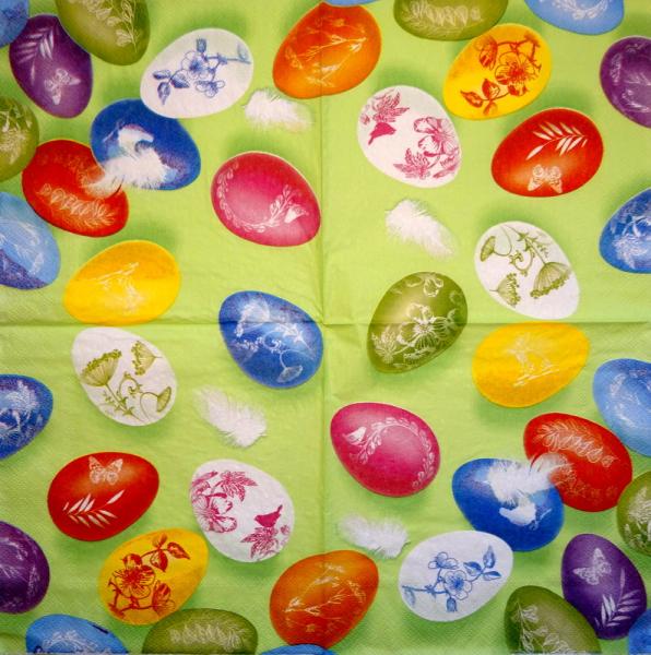 081 Eggs,  Easter Eggs - 3 ply - Ihr